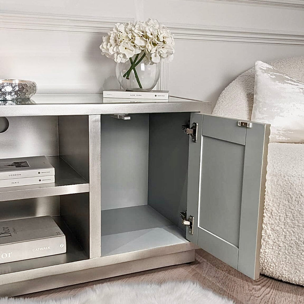 Leverette Silver Premium TV Unit