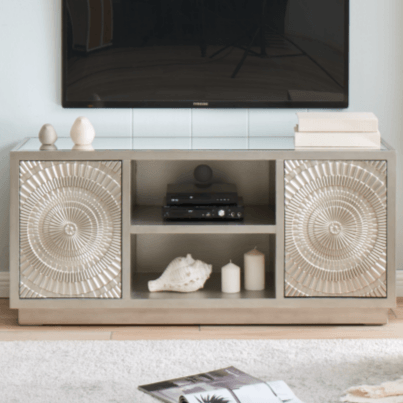 Leverette Silver Premium TV Unit
