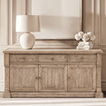 Lilliana Luxury 3 Door 3 Drawer Sideboard with Brass Handles