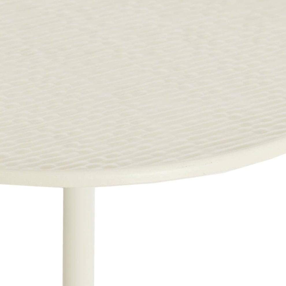 Limberg Cream Metal Side Tables- Set of 2