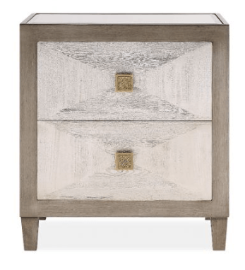 Lockett Luxury Silver & Bronze Bedside Table