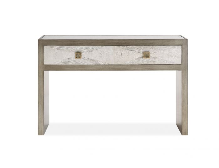 Lockett Premium Silver & Bronze Console Table