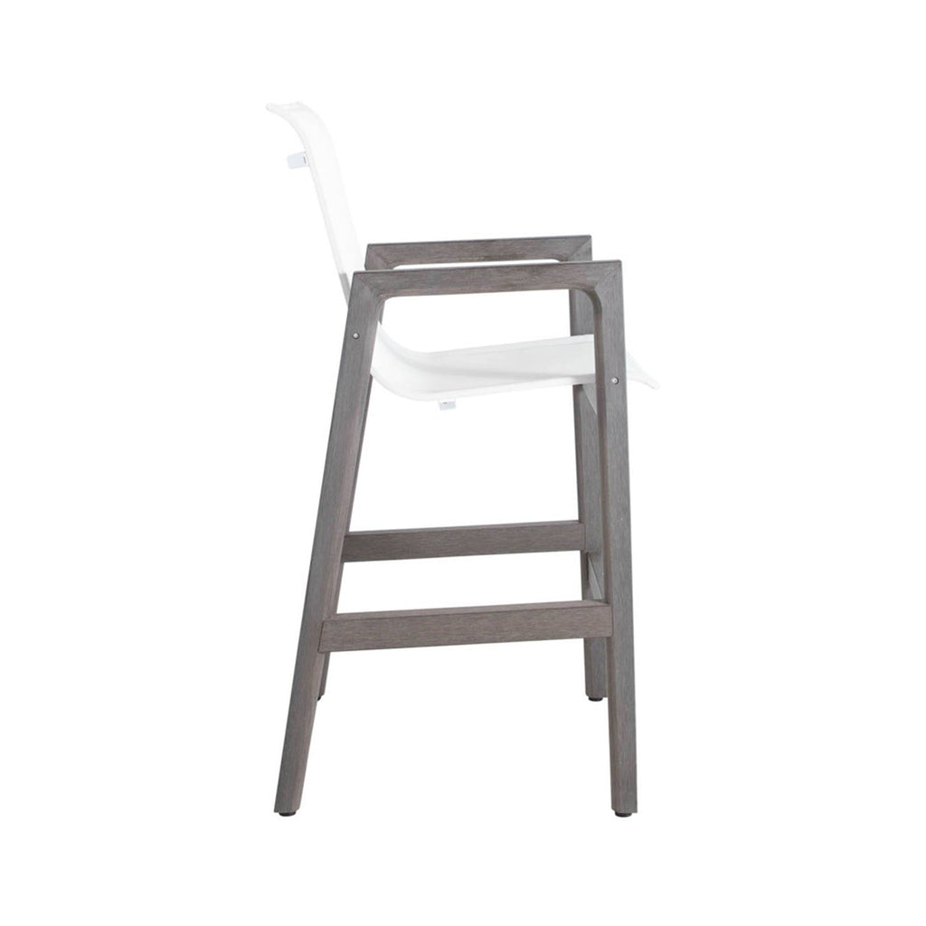 Loic Teak Outdoor Bar Stool