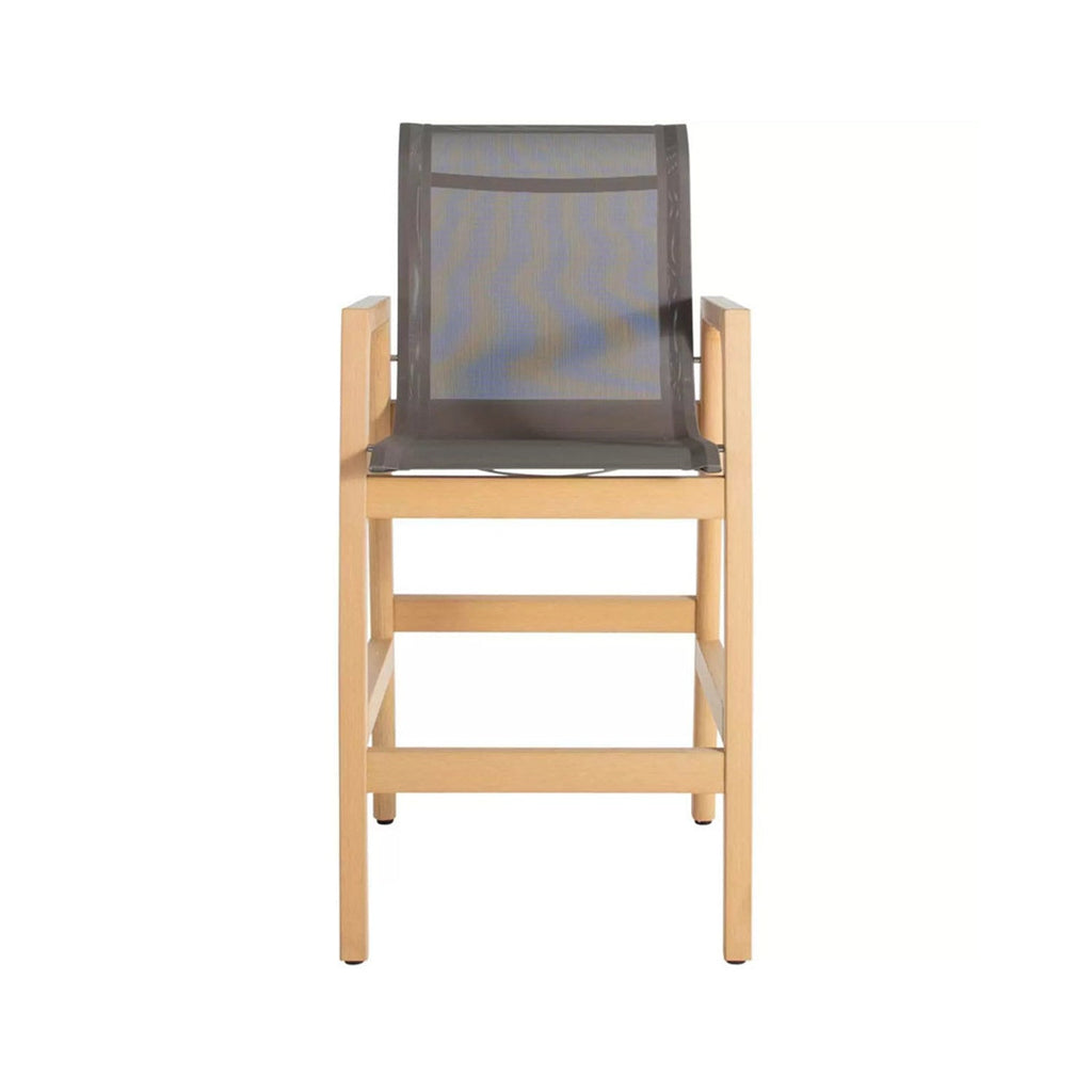 Loic Teak Outdoor Bar Stool