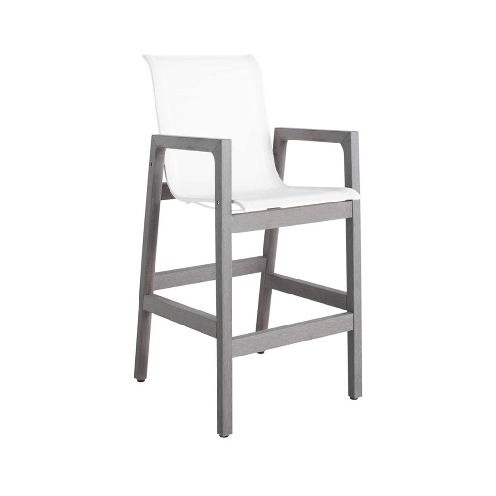 Loic Teak Outdoor Bar Stool