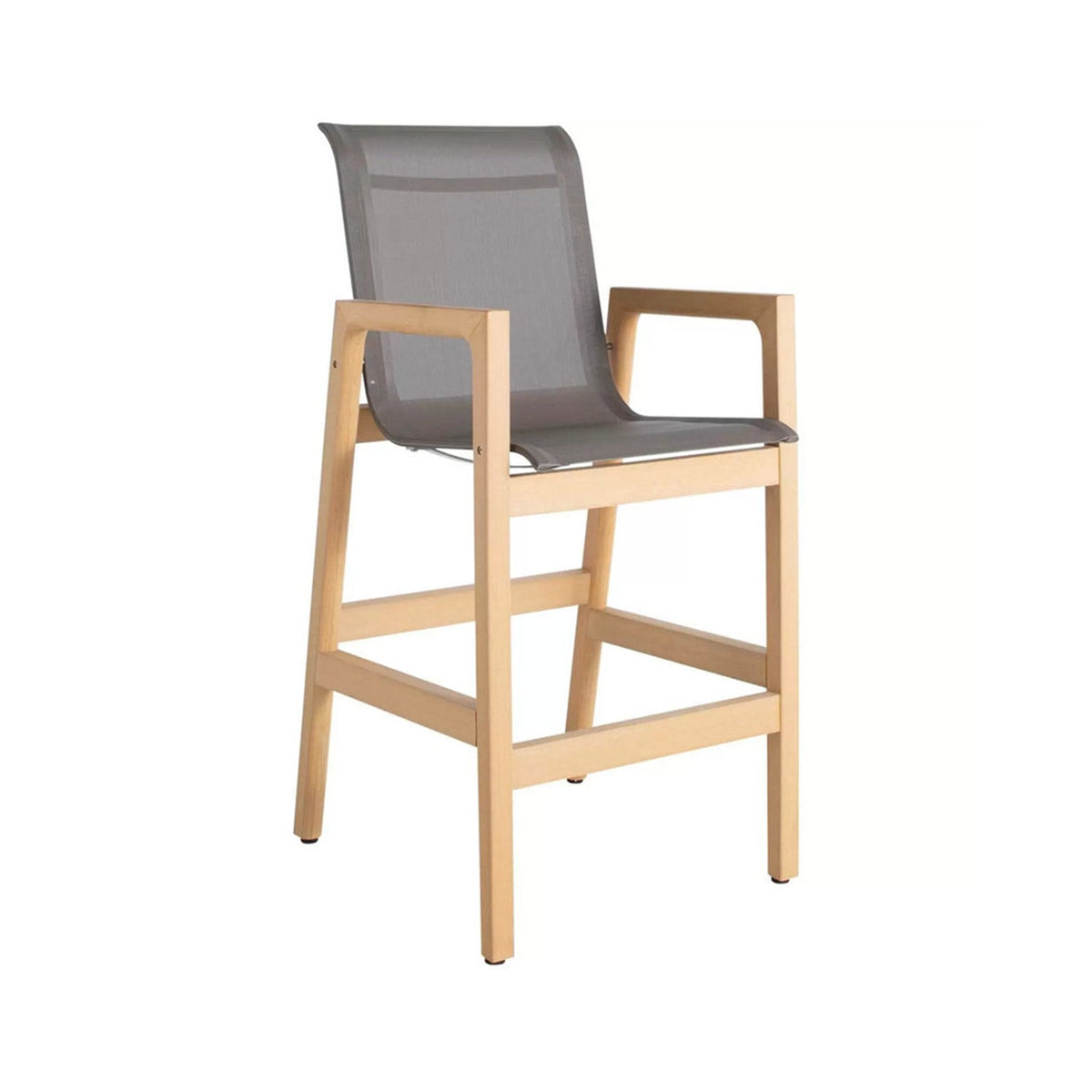 Loic Teak Outdoor Bar Stool