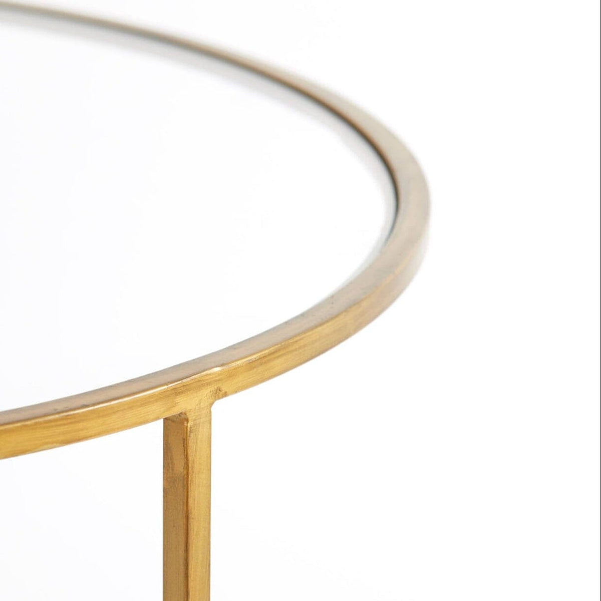 Loire Gold & Glass Nested Coffee Tables - Set of 2