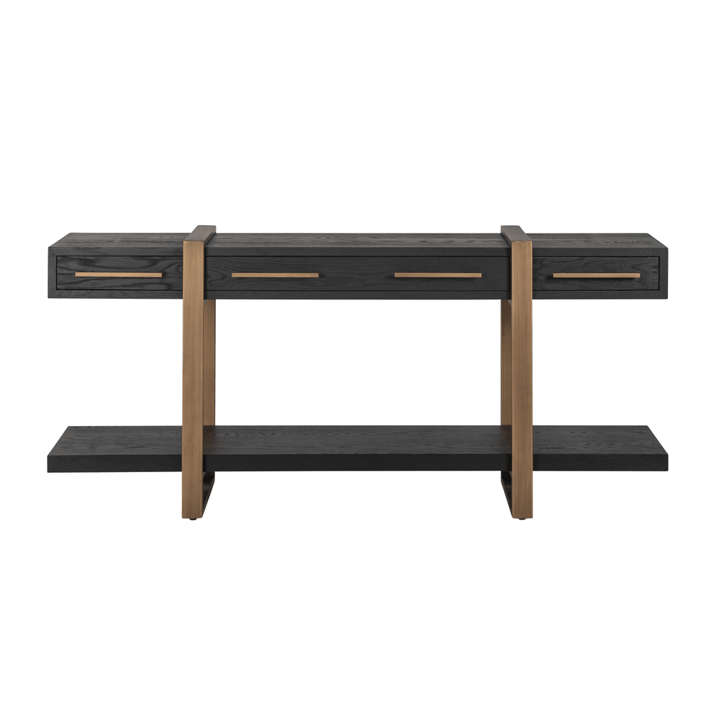 Marille Black & Bronze Large Console Table