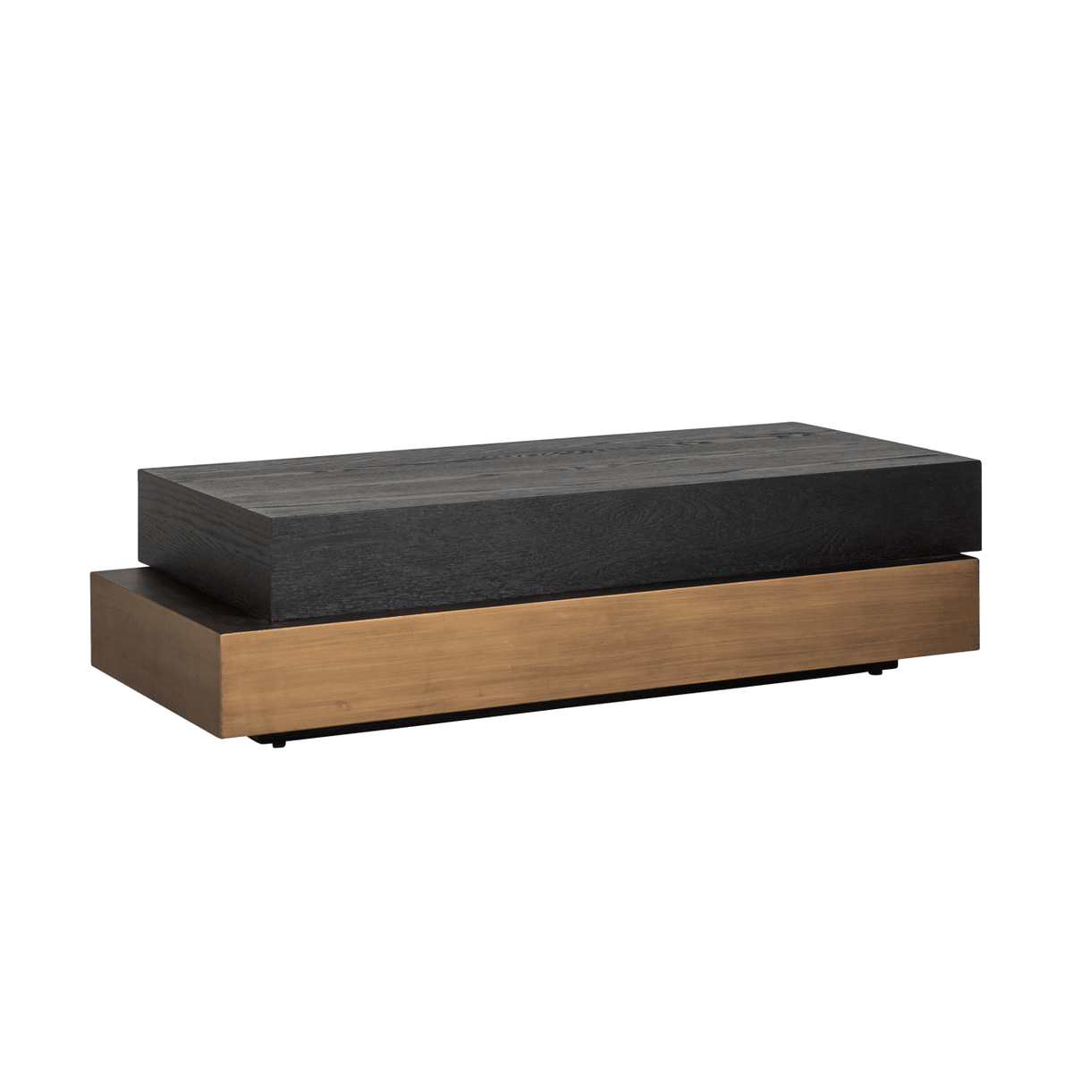 Marille Black & Bronze Stacked Coffee Table