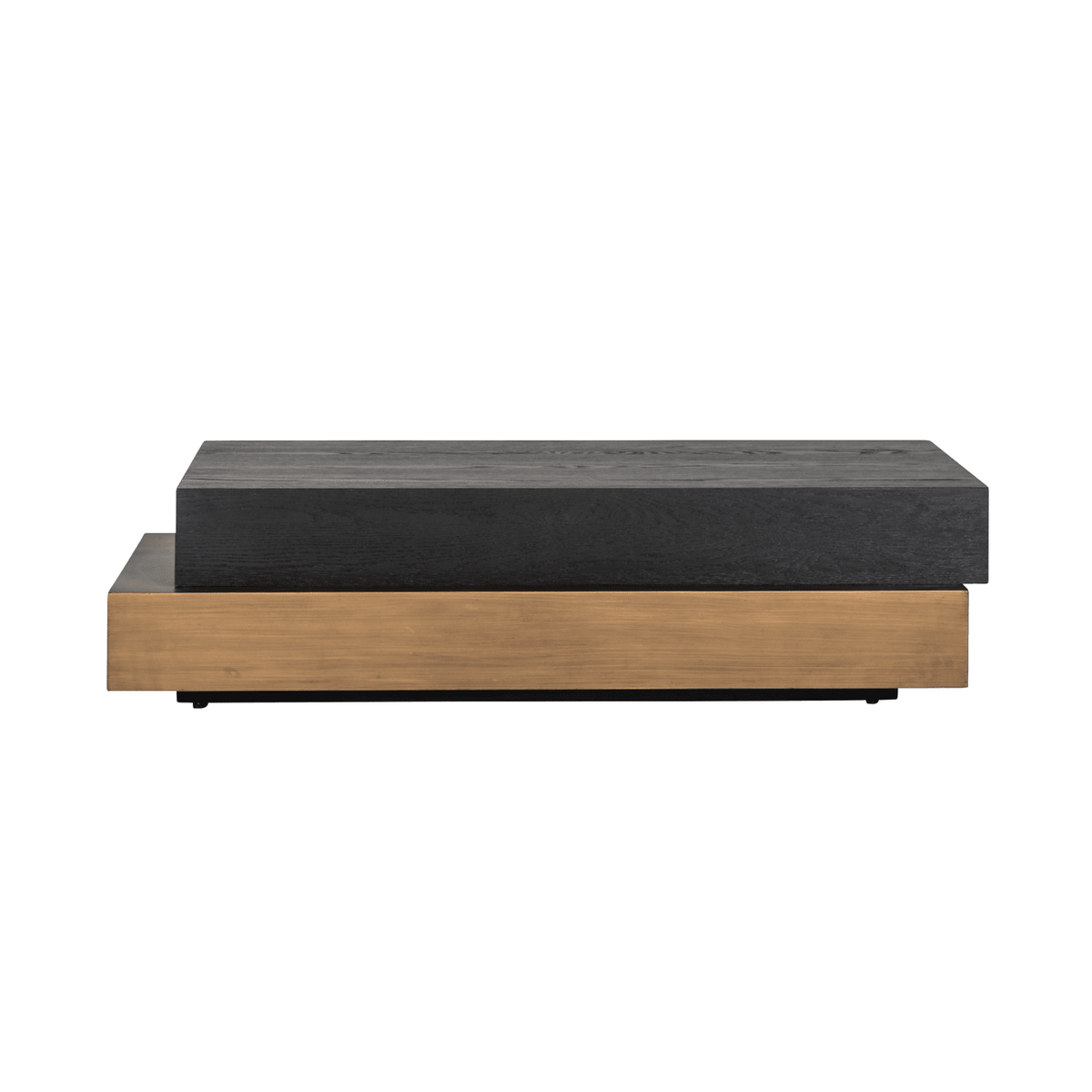 Marille Black & Bronze Stacked Coffee Table