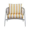 Mevcali Lounge Chair with Summer Stripe Upholstery