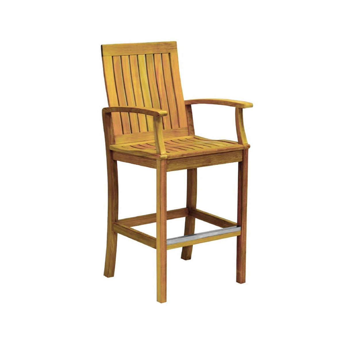Michel Teak Outdoor Bar Stool