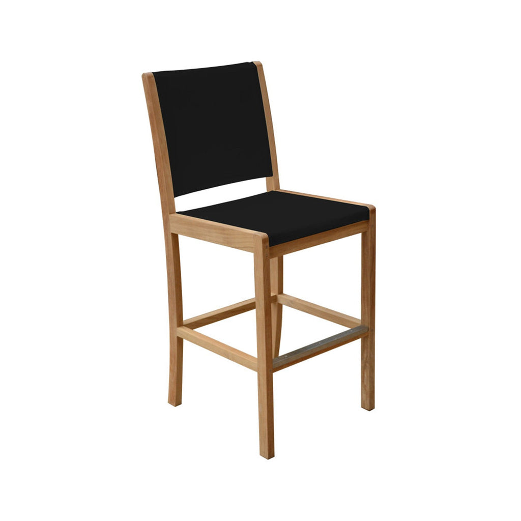 Morgan Armless Teak Outdoor Bar Stool