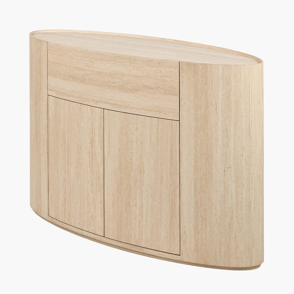 Moxin Travertine Effect 2 Door Sideboard
