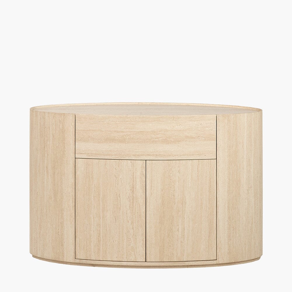 Moxin Travertine Effect 2 Door Sideboard