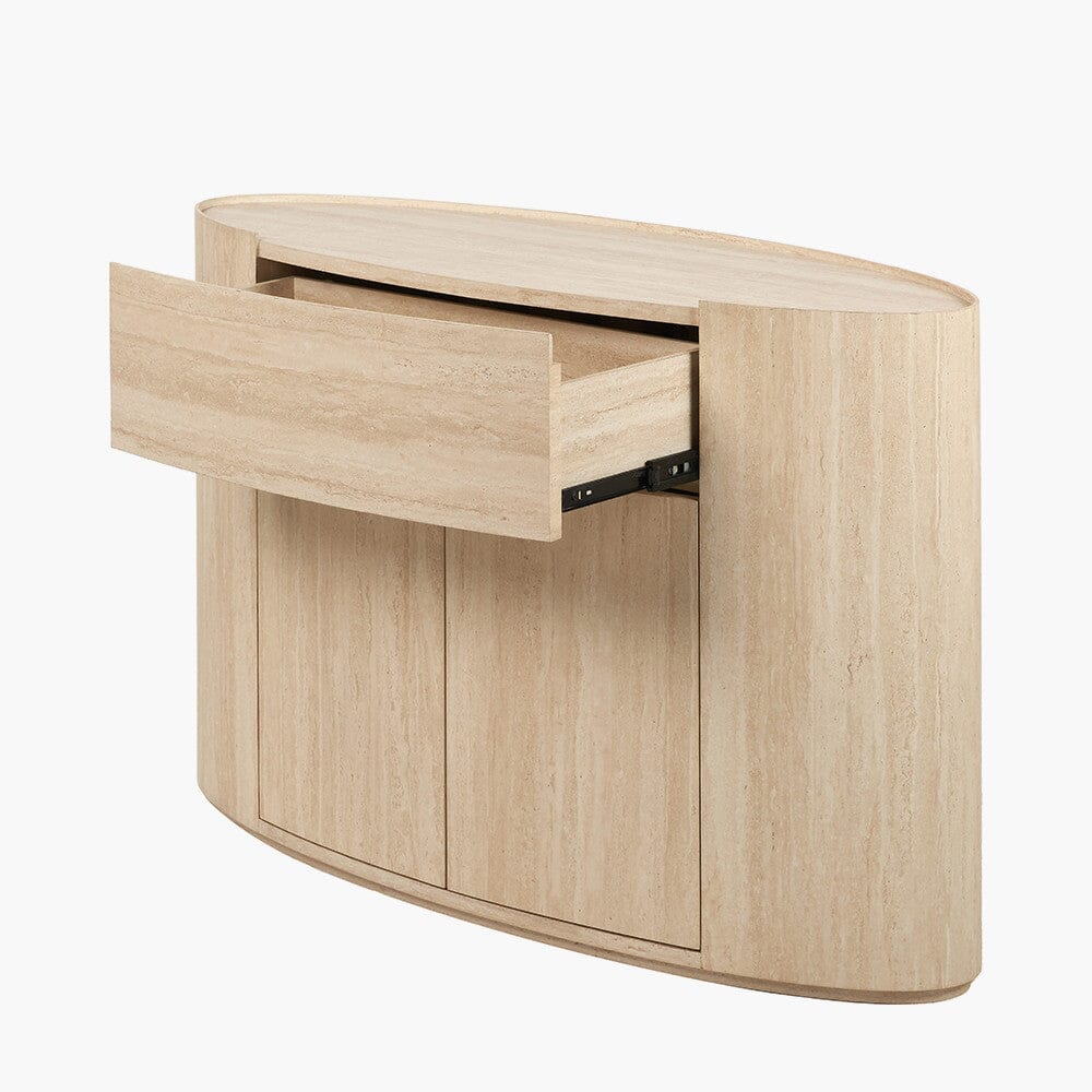 Moxin Travertine Effect 2 Door Sideboard