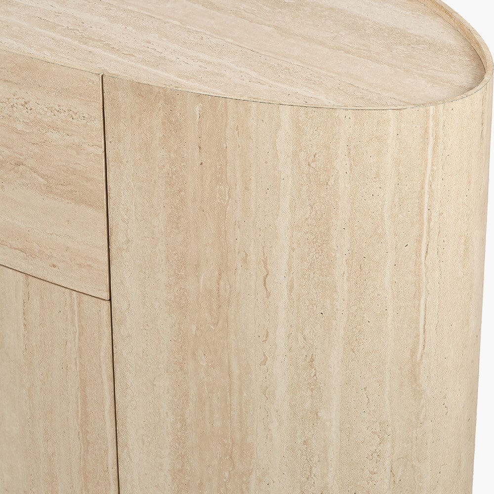 Moxin Travertine Effect 2 Door Sideboard