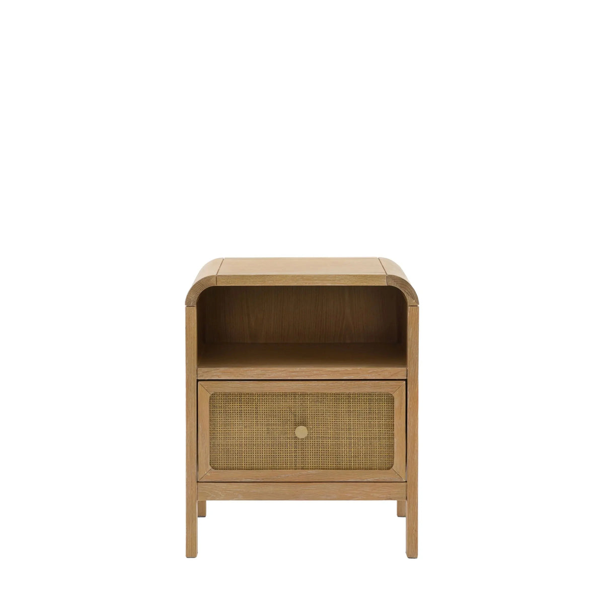 Nook Natural Rattan 1 Drawer Bedside Table