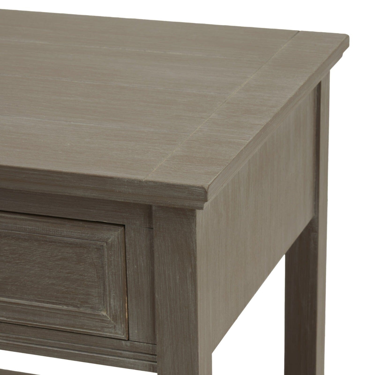 Palma Grey Washed Wood 1 Drawer Side Table