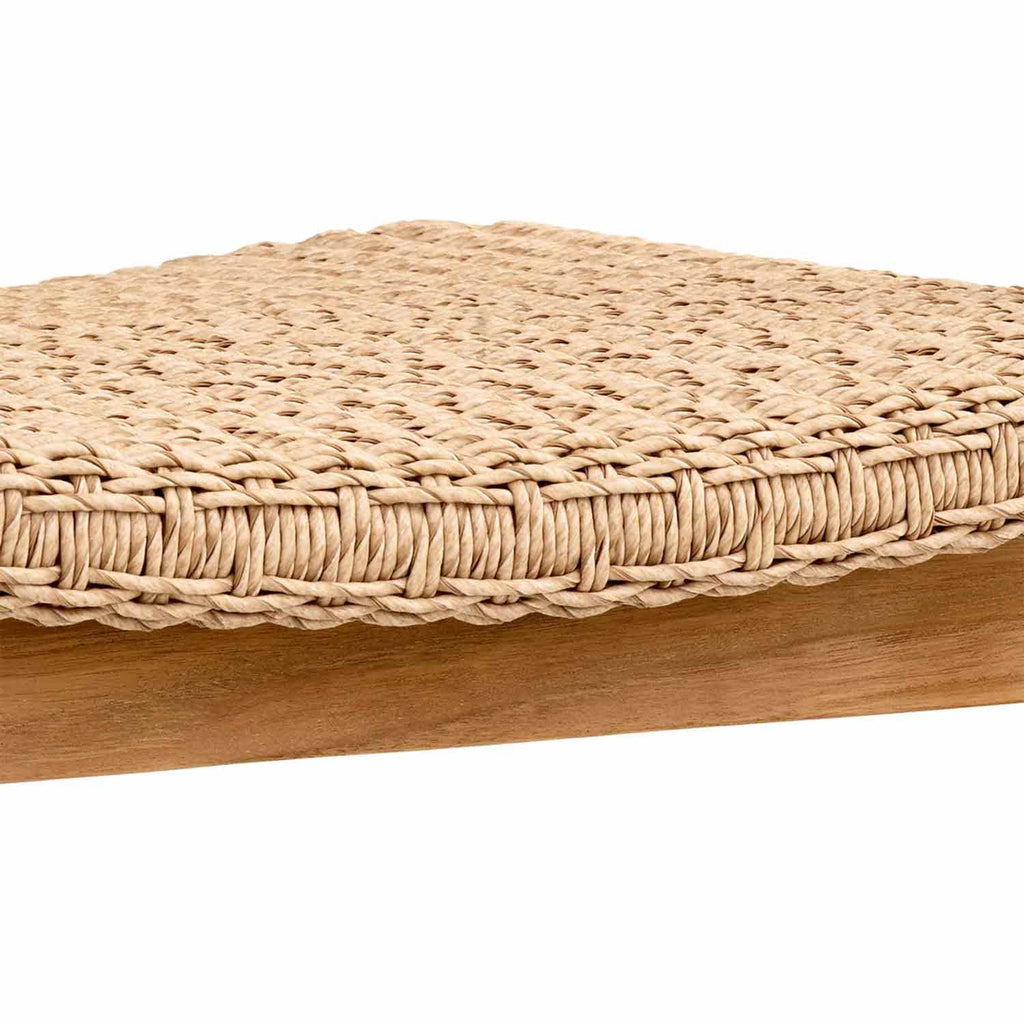 Pamplona Teak Outdoor Dining Chair with Seat and Back Weaving