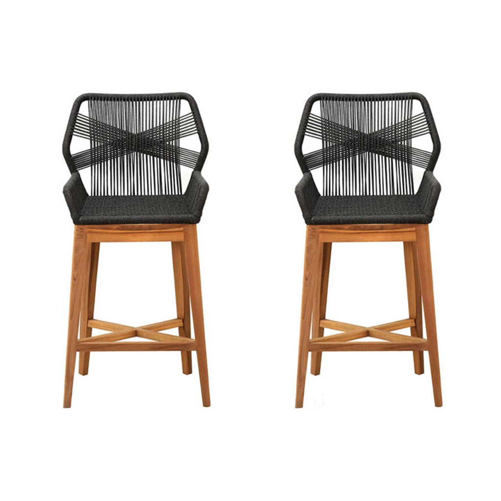 Pascal Teak Outdoor Bar Stool