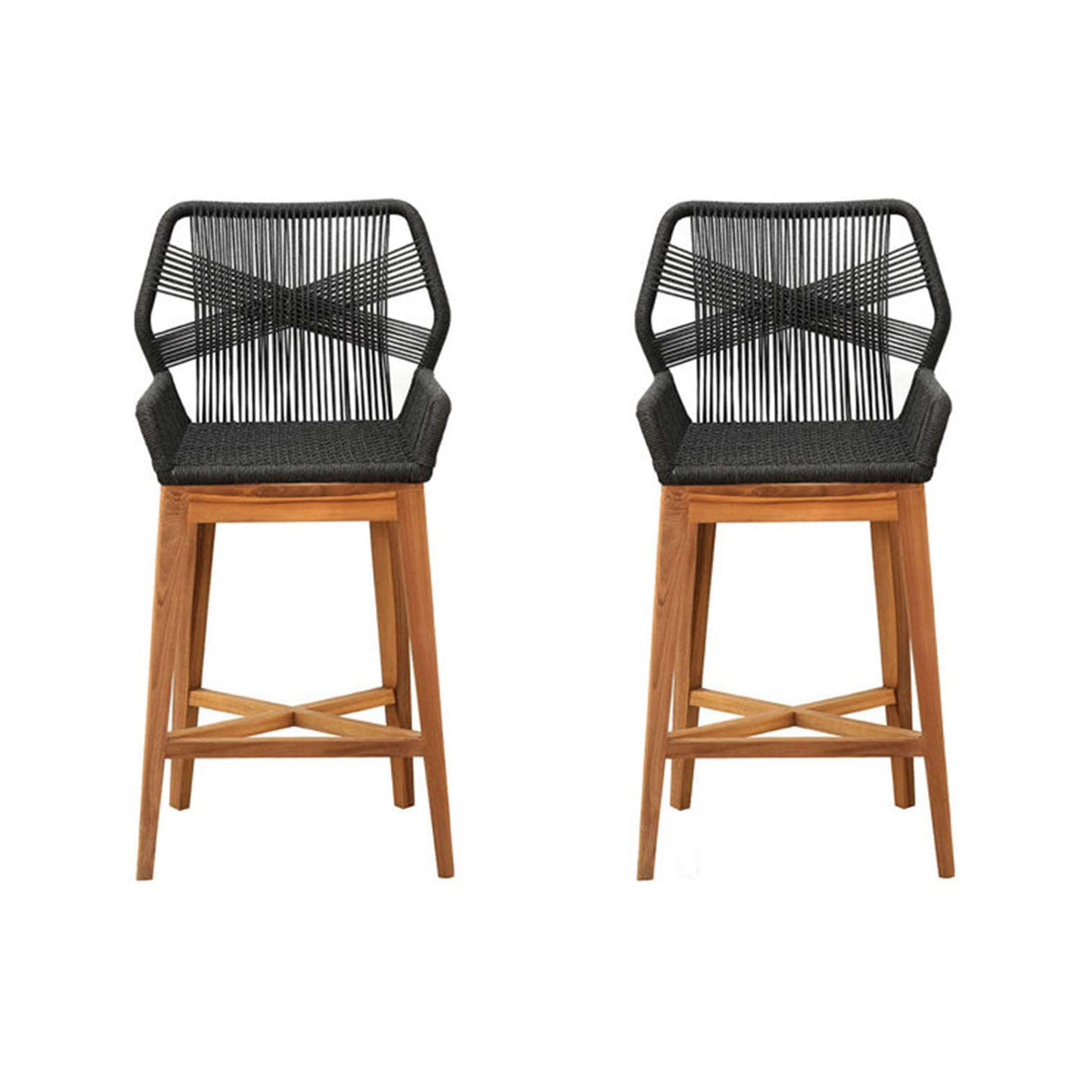 Pascal Teak Outdoor Bar Stool