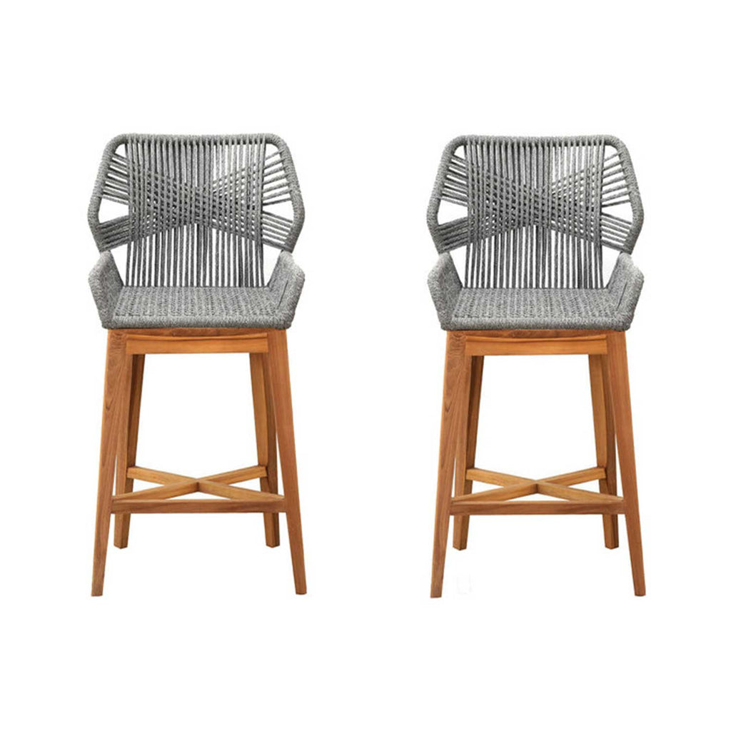 Pascal Teak Outdoor Bar Stool