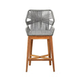 Pascal Teak Outdoor Bar Stool