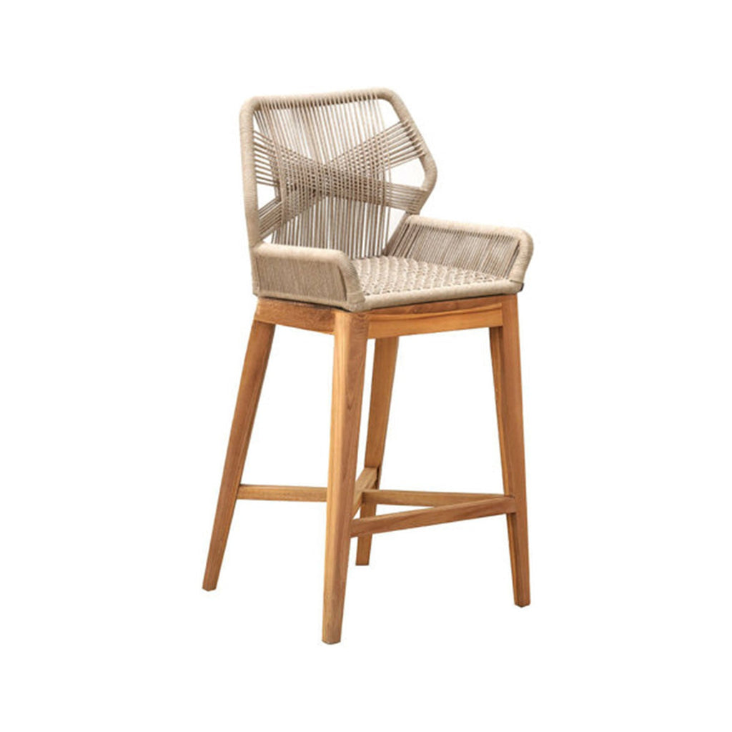 Pascal Teak Outdoor Bar Stool