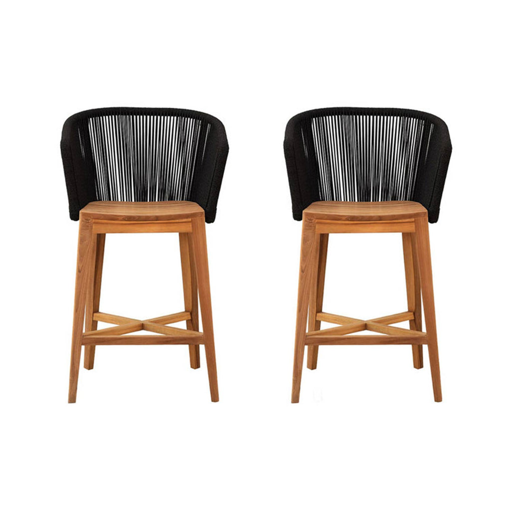 Patrick Teak Outdoor Bar Stool