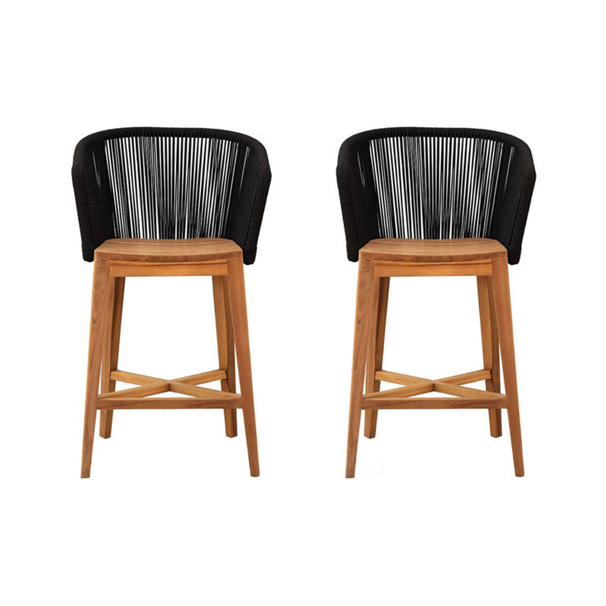 Patrick Teak Outdoor Bar Stool