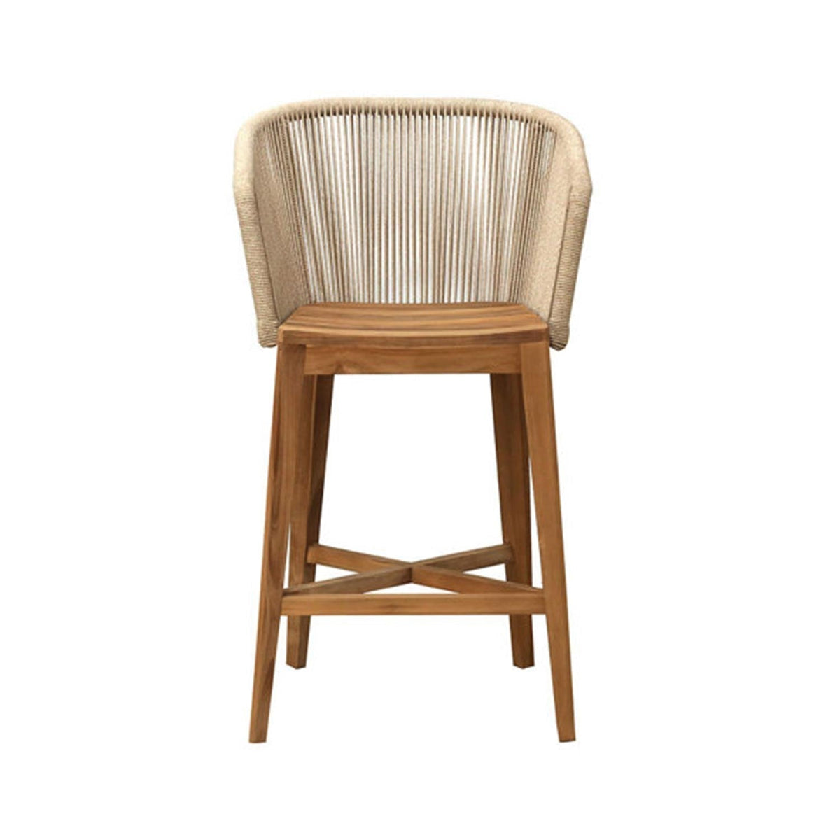 Patrick Teak Outdoor Bar Stool