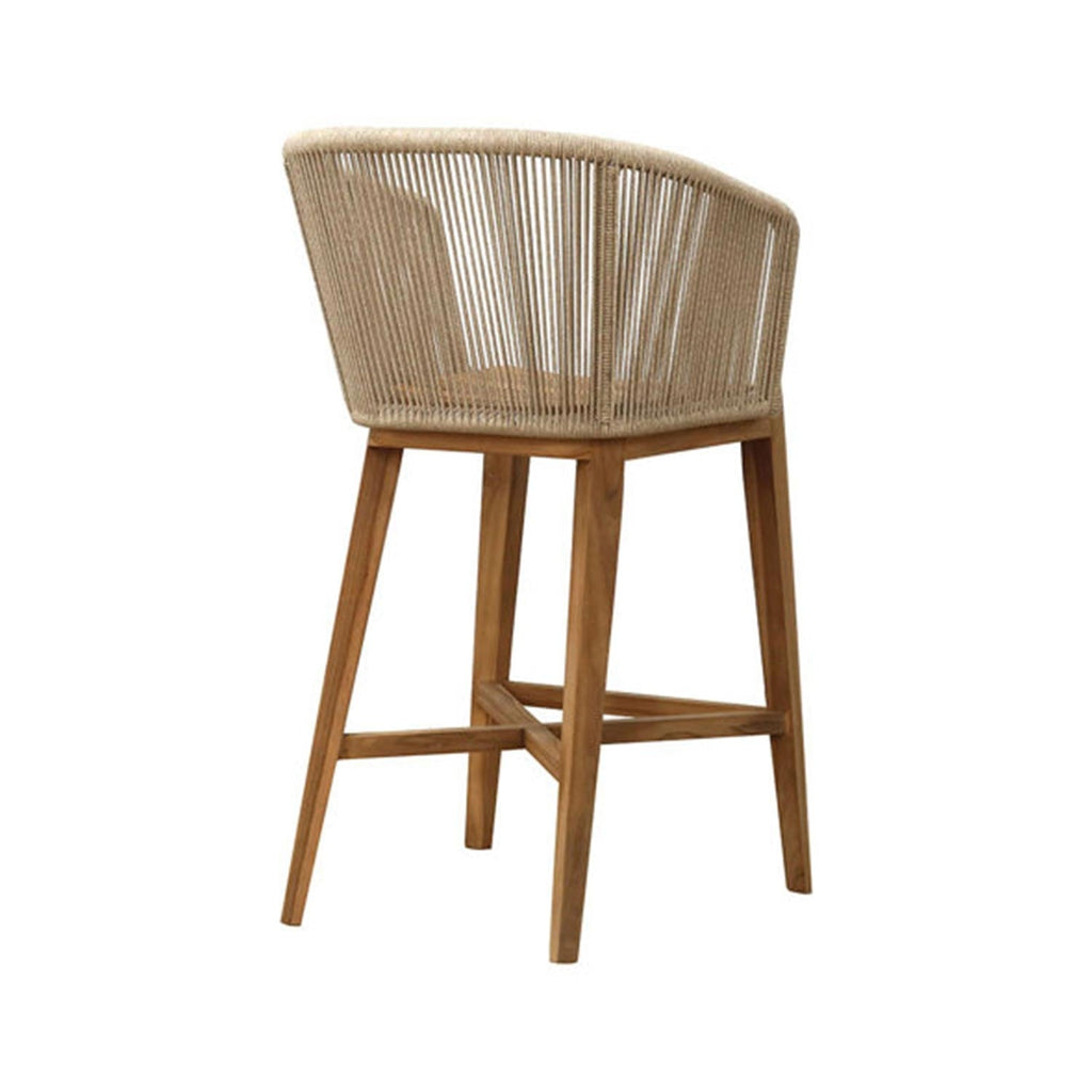 Patrick Teak Outdoor Bar Stool