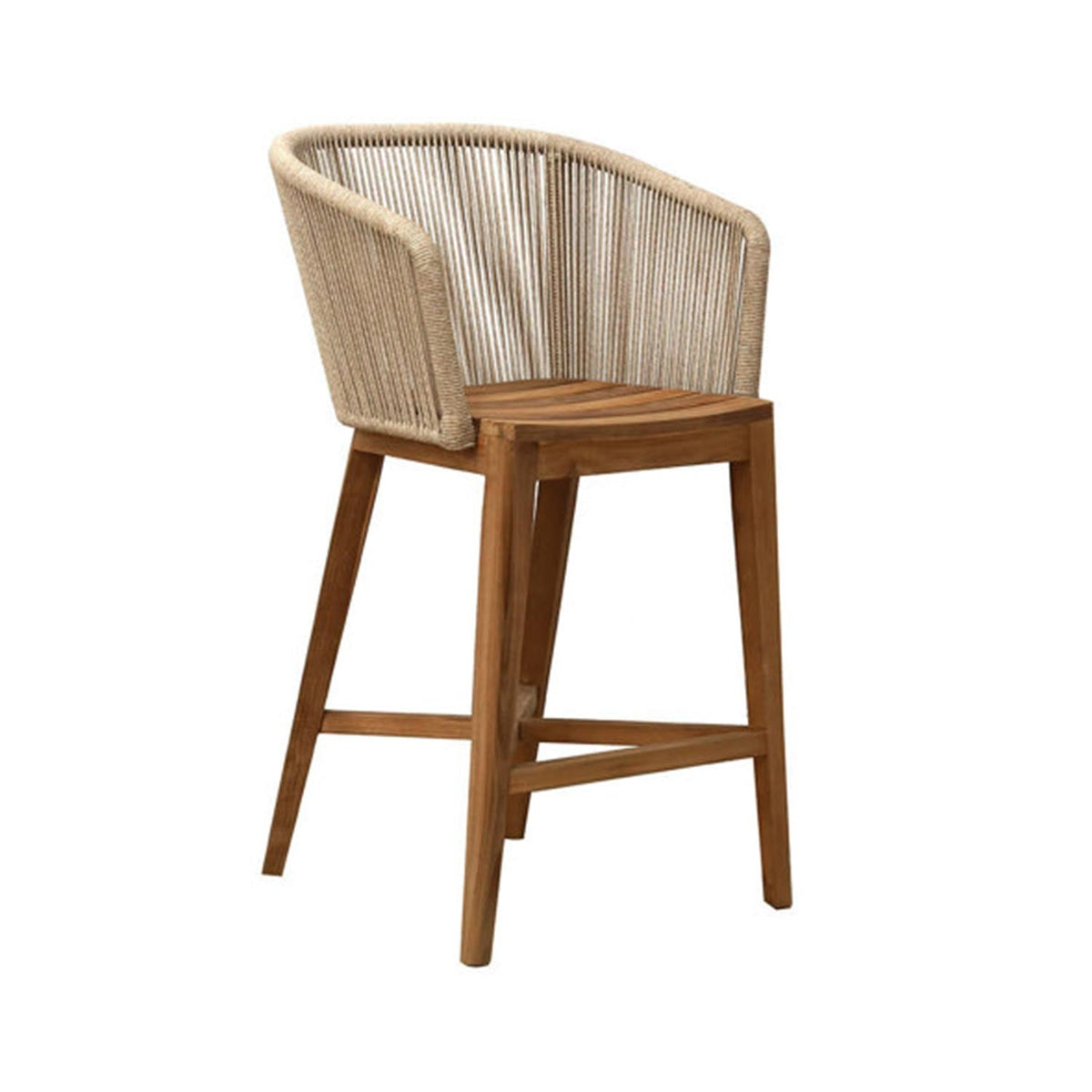 Patrick Teak Outdoor Bar Stool