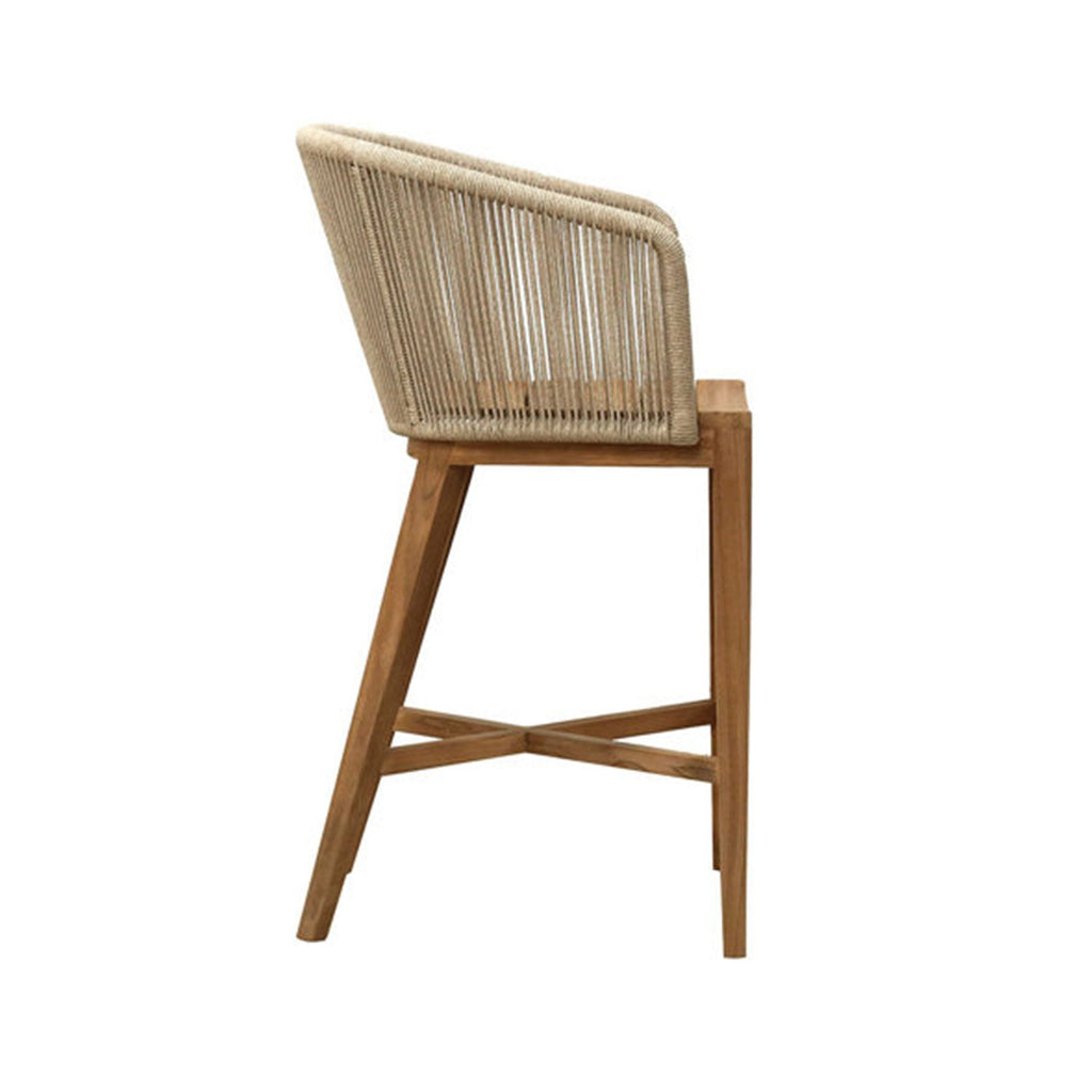Patrick Teak Outdoor Bar Stool