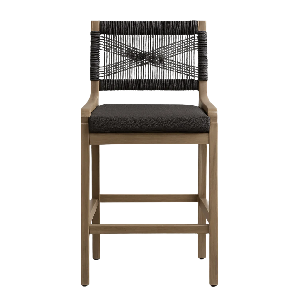 Paul Teak Outdoor Bar Stool