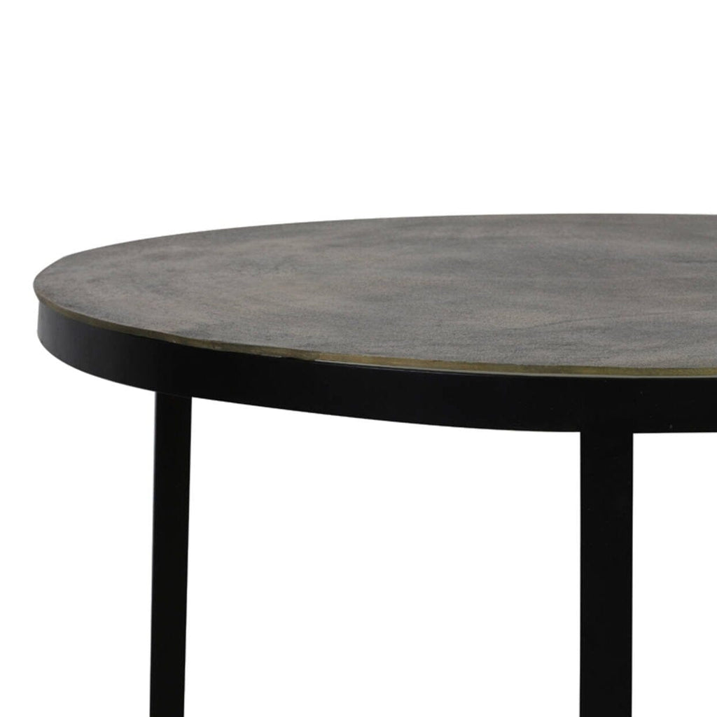 Pemberley Black & Antique Bronze Nested Coffee Tables