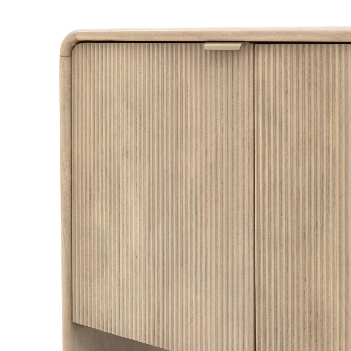 Penelope Luxury Ribbed Wooden 3 Door Sideboard
