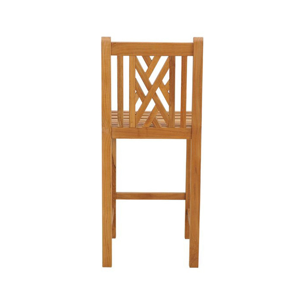 Raymond Armless Teak Outdoor Bar Stool