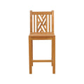 Raymond Armless Teak Outdoor Bar Stool