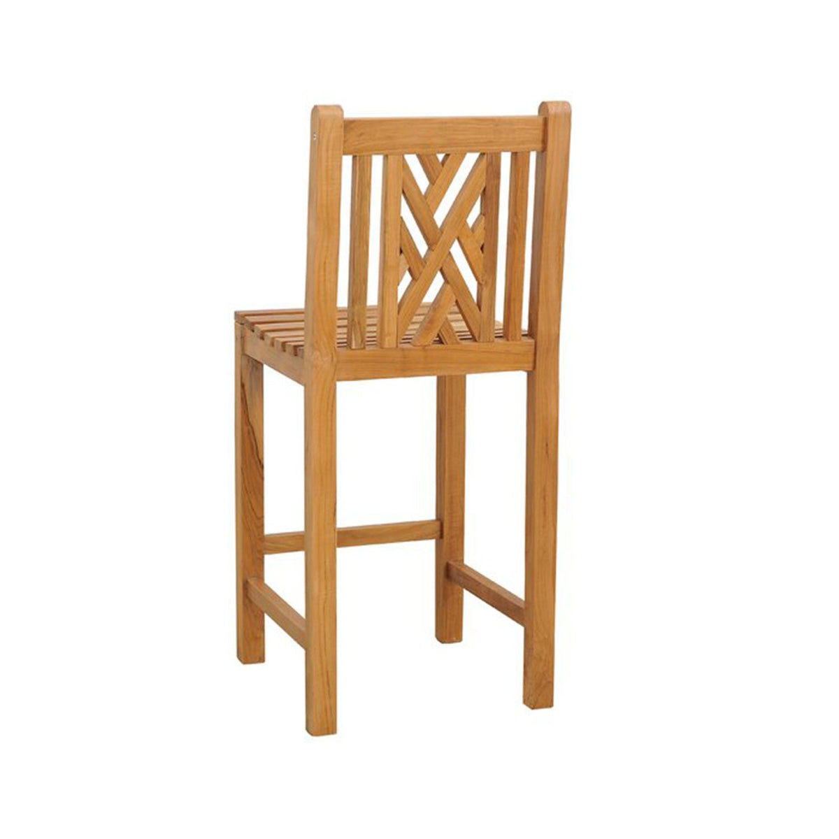 Raymond Armless Teak Outdoor Bar Stool