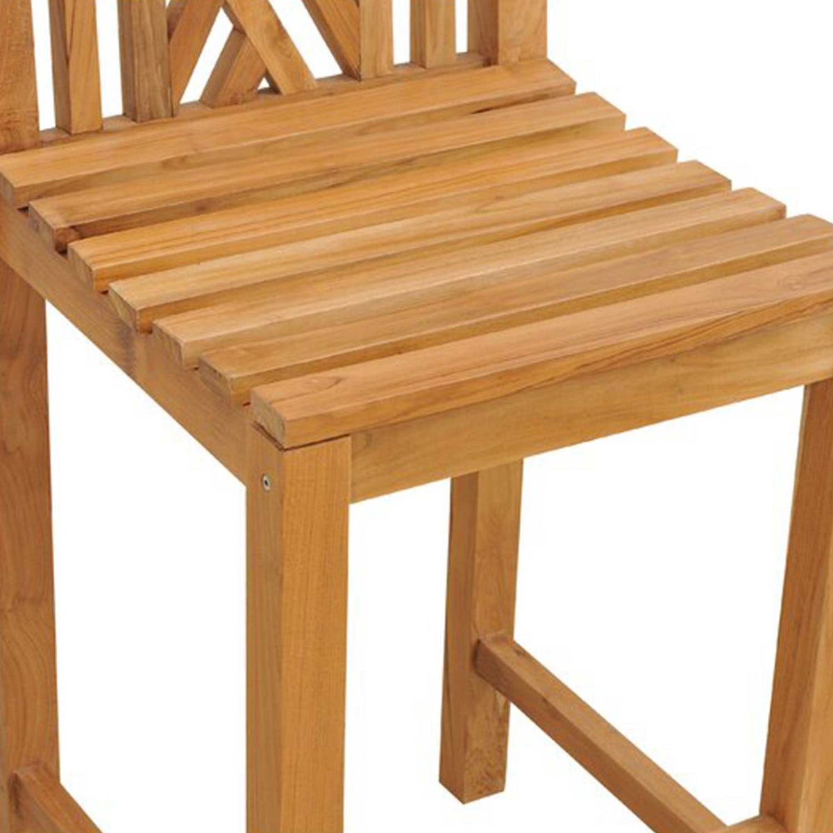 Raymond Armless Teak Outdoor Bar Stool