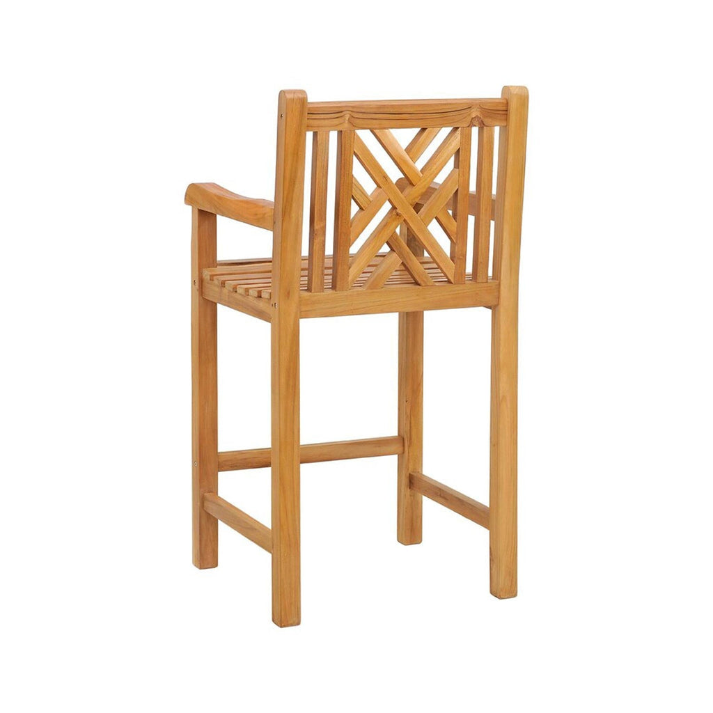 Raymond Teak Outdoor Bar Stool