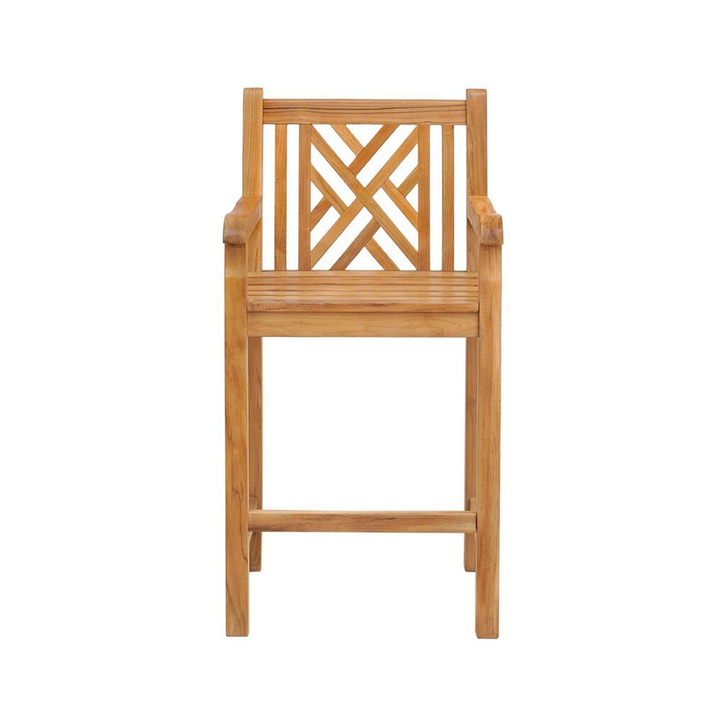 Raymond Teak Outdoor Bar Stool