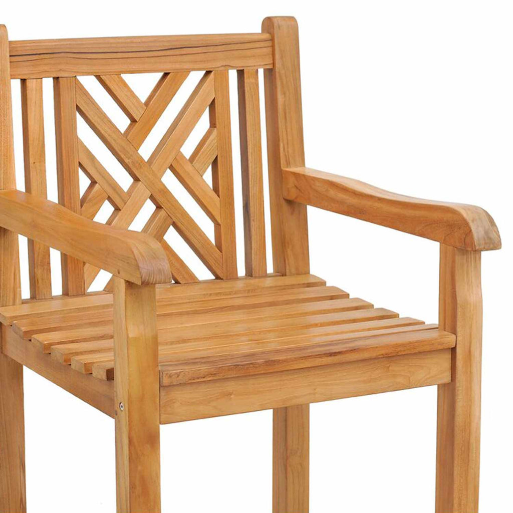 Raymond Teak Outdoor Bar Stool