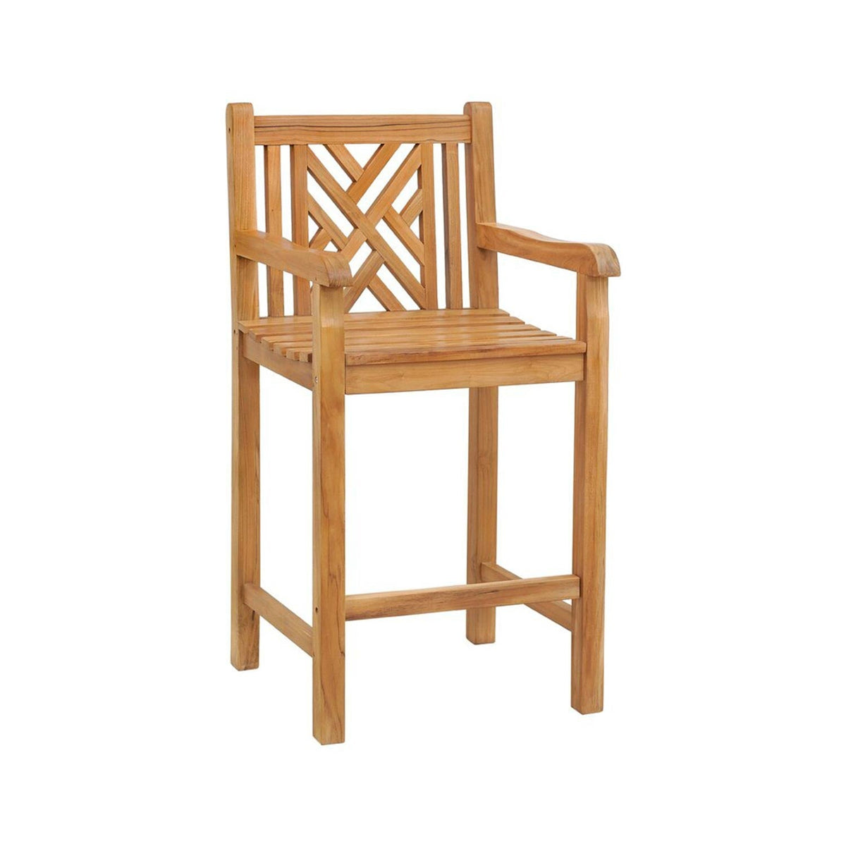 Raymond Teak Outdoor Bar Stool
