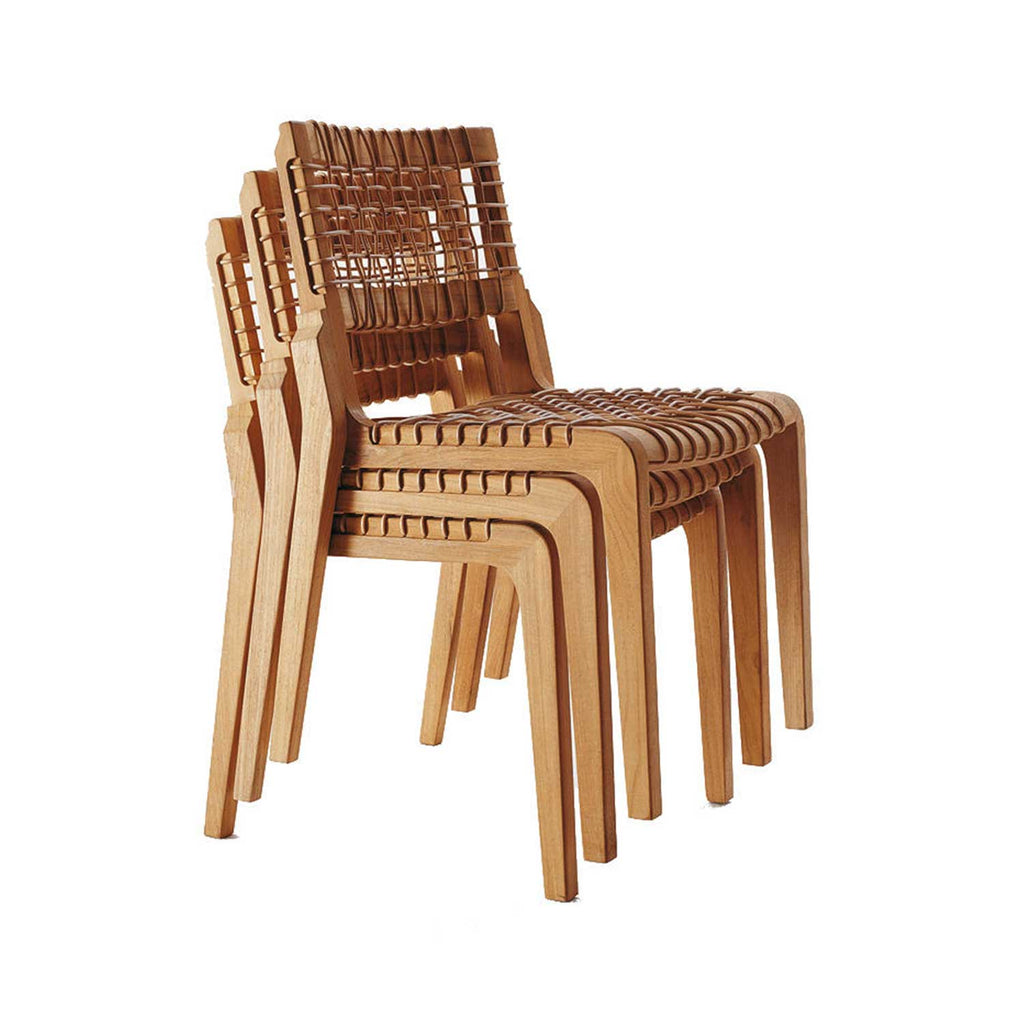 Reinhard Stackable Teak Outdoor Dining Chair