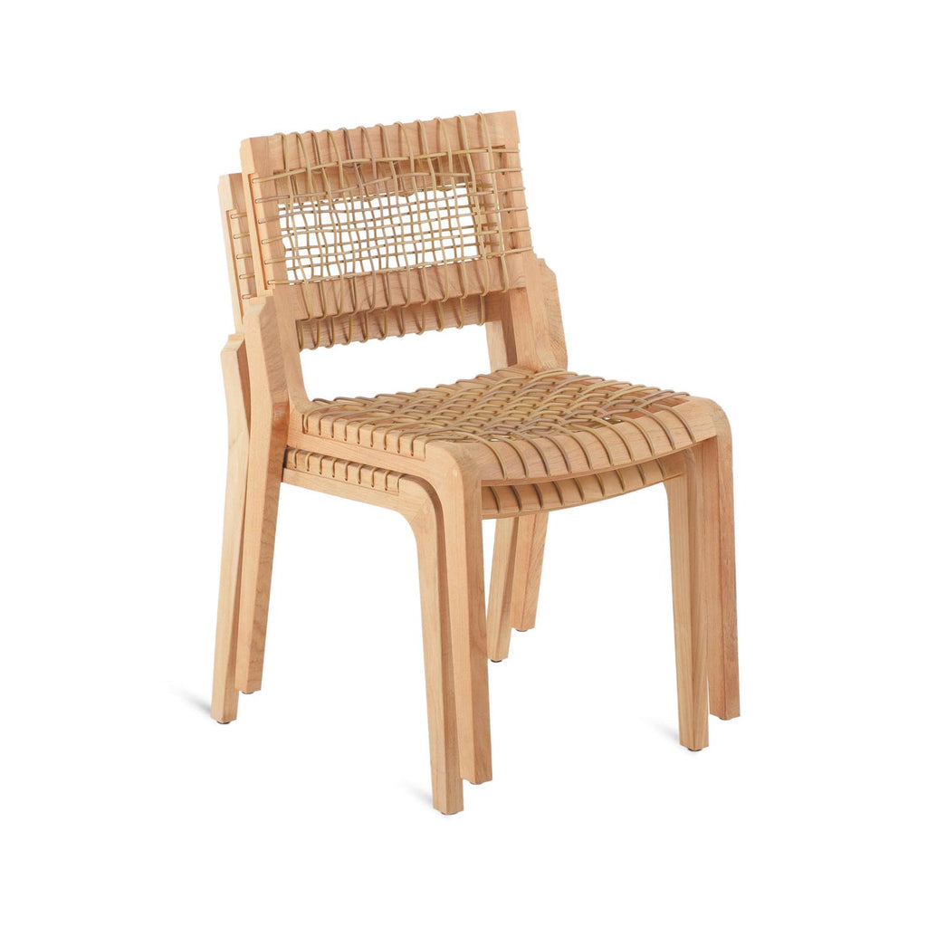 Reinhard Stackable Teak Outdoor Dining Chair