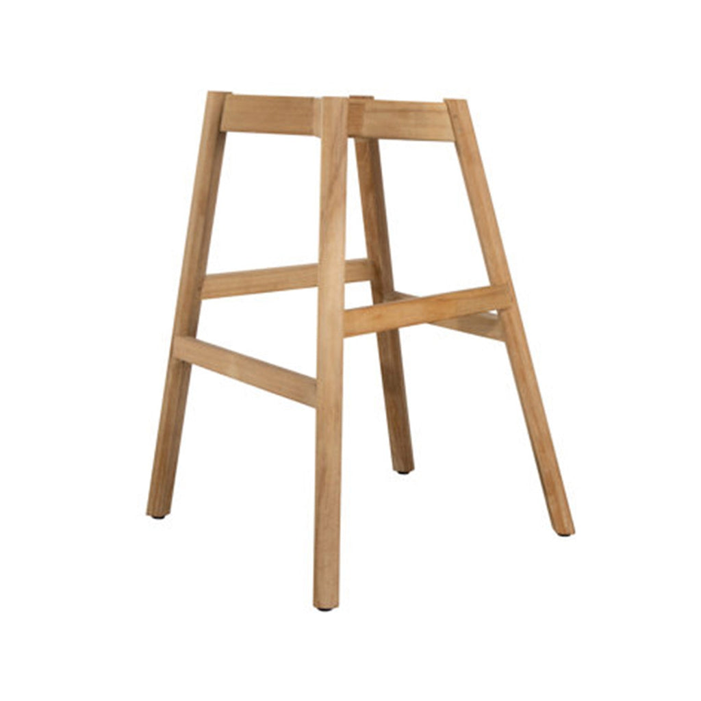 Remy Outdoor and Bar Four Legs Teak Base with Upholstery Cover Set