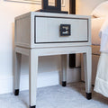 Rosa White Wash Oak Veneer Bedside Table